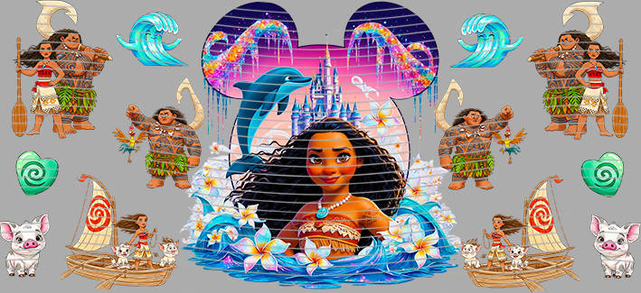 16oz Disney style-D-1483